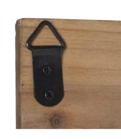 Portemanteau Mural Bois 4 Accroches Home - 60x3x22cm -Produits Menagers Boutique portemanteau mural bois 4 accroches home 60x3x22cm 2