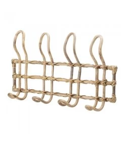 Bloomingville Portemanteau Mural En Jonc Nature