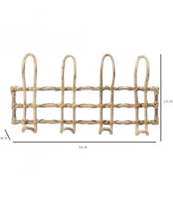 Bloomingville Portemanteau Mural En Jonc Nature -Produits Menagers Boutique portemanteau mural en jonc nature 3