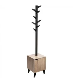 Portemanteau Sur Meuble 1 Casier à Porte - 34.5x32x168.5cm