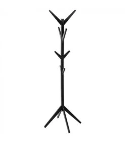 Portemanteau Sur Pied Arbre Bois Noir - 62x62x173cm