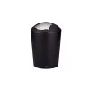 Poubelle De Salle De Bain En Plastique Noir Et Argent Marta - 5L 1 Poubelle De Salle De Bain En Plastique Noir Et Argent Marta - 5L -Produits Menagers Boutique poubelle de salle de bain en plastique noir et argent 5l