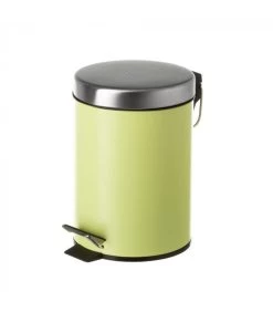 Poubelle Ronde à Pédale En Métal Vert - 3L