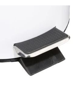 Poubelle Salle De Bain Métal Blanc Ronde - 3L -Produits Menagers Boutique poubelle salle de bain metal blanc ronde 3l 1