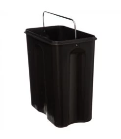 Poubelle Salle De Bain Métal Noir Rectangulaire - 5L -Produits Menagers Boutique poubelle salle de bain metal noir rectangulaire 5l 2
