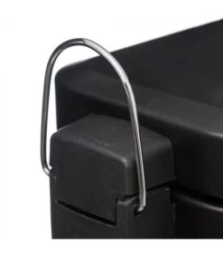 Poubelle Salle De Bain Métal Noir Rectangulaire - 5L -Produits Menagers Boutique poubelle salle de bain metal noir rectangulaire 5l 3