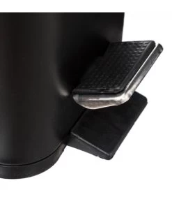 Poubelle Salle De Bain Métal Noir Rectangulaire - 5L -Produits Menagers Boutique poubelle salle de bain metal noir rectangulaire 5l 4