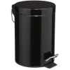 Poubelle Salle De Bain Métal Noir Ronde - 3L 2 Poubelle Salle De Bain Métal Noir Ronde - 3L -Produits Menagers Boutique poubelle salle de bain metal noir ronde 3l