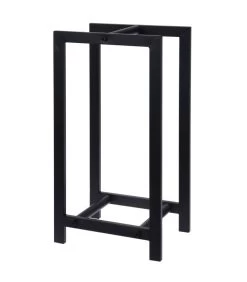 Range Bûches Pour Intérieur En Métal Noir - 30x22x59cm