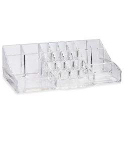 Rangement Maquillage Acrylique Transparent 20 Compartiments