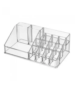 Rangement Maquillage Transparent - 21.8x12.5x8cm
