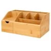 Rangement Organisateur Maquillage Bambou 24x15x11cm -Produits Menagers Boutique rangement organisateur maquillage bambou 24x15x11cm
