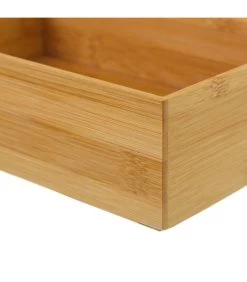 Rangement Organisateur Salle De Bain Bambou - 23x15x6.5cm -Produits Menagers Boutique rangement organisateur salle de bain bambou 23x15x65cm 2