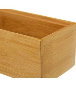 Rangement Organisateur Salle De Bain Bambou - 23x7.8x6.5cm -Produits Menagers Boutique rangement organisateur salle de bain bambou 23x78x65cm 2