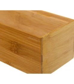 Rangement Organisateur Salle De Bain Bambou - 30.5x7.5x6.5cm -Produits Menagers Boutique rangement organisateur salle de bain bambou 305x75x65cm 2