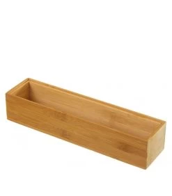 Rangement Organisateur Salle De Bain Bambou - 30.5x7.5x6.5cm