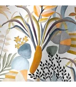 Rideau à Oeillets Fleuri à L'unité 140x260cm -Produits Menagers Boutique rideau a oeillets fleuri a l unite 140x260cm 2