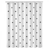 Rideau De Douche Blanc à Pois Noirs -Produits Menagers Boutique rideau de douche blanc a pois noirs