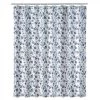 Rideau De Douche Blanc Et Bleu Floral -Produits Menagers Boutique rideau de douche blanc et bleu floral