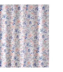 Rideau De Douche Blanc, Rose Et Bleu Floral -Produits Menagers Boutique rideau de douche blanc rose et bleu floral 2
