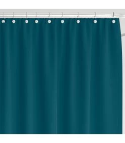 Rideau De Douche Classique Tissu Jacquard Uni Bleu -Produits Menagers Boutique rideau de douche classique tissu jacquard uni bleu 2