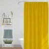 Rideau De Douche Classique Tissu Jacquard Uni Jaune -Produits Menagers Boutique rideau de douche classique tissu jacquard uni jaune