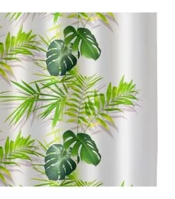 Rideau De Douche Feuillage Vert -Produits Menagers Boutique rideau de douche feuillage vert 2