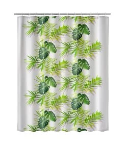 Rideau De Douche Feuillage Vert