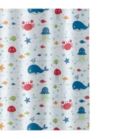Rideau De Douche Tissu Enfant Poissons -Produits Menagers Boutique rideau de douche tissu enfant poissons 2