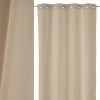 Rideau Toile Oxford Beige Foncé - 140x260cm -Produits Menagers Boutique rideau toile oxford beige fonce 140x260cm