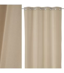 Rideau Toile Oxford Beige Foncé - 140x260cm