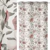 Rideau Voilage à Œillets Fleurs Gris/Rose - Longueur 260cm -Produits Menagers Boutique rideau voilage a oeillets fleurs grisrose longueur 260cm