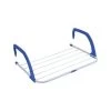 Séchoir à Linge Pliant Pour Balcon Et Radiateur Bleu Et Blanc - 3M -Produits Menagers Boutique sechoir a linge pliant pour balcon et radiateur bleu et blanc 3m