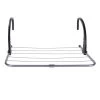 Séchoir à Linge Pliant Pour Balcon Et Radiateur Noir Et Gris -Produits Menagers Boutique sechoir a linge pliant pour balcon et radiateur noir et gris
