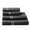 Serviette De Toilette 100% Coton Gris Foncé - 50x100cm