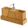 Set Bambou Salle De Bain Distributeur Savon, Porte Brosse à Dents, Gobelet Rangement -Produits Menagers Boutique set bambou salle de bain distributeur savon porte brosse a dents gobelet rangement