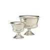 Set De 2 Cache-pots Classiques Vasques Aluminium Argenté 1 Set De 2 Cache-pots Classiques Vasques Aluminium Argenté -Produits Menagers Boutique set de 2 cache pots classiques vasques aluminium argente