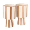 Set De 2 Cache-pots En Céramique Rayures -Produits Menagers Boutique set de 2 cache pots en ceramique rayures