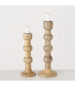 Set De 2 Chandeliers En Bois De Mangue -Produits Menagers Boutique set de 2 chandeliers en bois de mangue 5