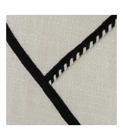 Set De 2 Coussins En Coton Noir Et Blanc Motifs Géométriques -Produits Menagers Boutique set de 2 coussins en coton noir et blanc motifs geometriques 2