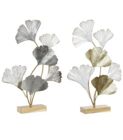 Set De 2 Décorations à Poser En Métal Gingko