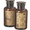 Set De 2 Flacons D'Apothicaire Décoratifs En Verre - 22cm -Produits Menagers Boutique set de 2 flacons d apothicaire decoratifs en verre