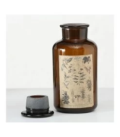 Set De 2 Flacons D'Apothicaire Décoratifs En Verre - 22cm -Produits Menagers Boutique set de 2 flacons d apothicaire decoratifs en verre 2