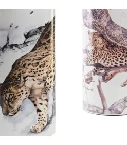 Set De 2 Lampes En Céramique Jungle 28x28x50cm -Produits Menagers Boutique set de 2 lampes en ceramique jungle 28x28x50cm 2