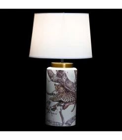 Set De 2 Lampes En Céramique Jungle 28x28x50cm -Produits Menagers Boutique set de 2 lampes en ceramique jungle 28x28x50cm 3