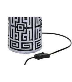 Set De 2 Lampes En Résine Rouge Et Noire - 40x40x63cm -Produits Menagers Boutique set de 2 lampes en resine rouge et noire 40x40x63cm 3