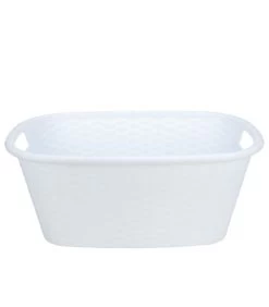 Set De 2 Paniers à Linge Buanderie Blanc Et Noir -Produits Menagers Boutique set de 2 paniers a linge buanderie blanc et noir 1