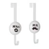 Set De 2 Portemanteaux De Porte Mr Et Mrs 9x8.5x27cm -Produits Menagers Boutique set de 2 portemanteaux de porte mr et mrs 9x85x27cm