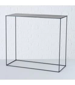 Set De 2 Supports Plantes En Métal Noir - 55x21x50cm -Produits Menagers Boutique set de 2 supports plantes en metal noir 55x21x50cm 3