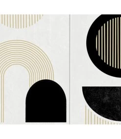 Set De 2 Tableaux Décoratifs Abstraits - 50x3x80cm -Produits Menagers Boutique set de 2 tableaux decoratifs abstraits 50x3x80cm 2